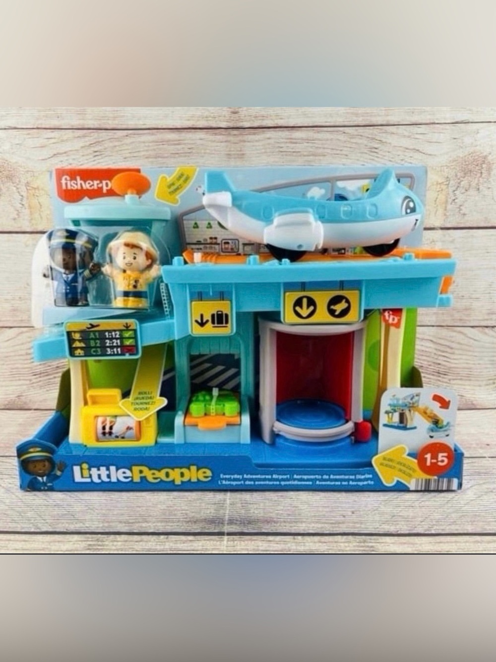 Fisher-Price Little People Everyday Adventures Airport W/ Plane & Figures NEW